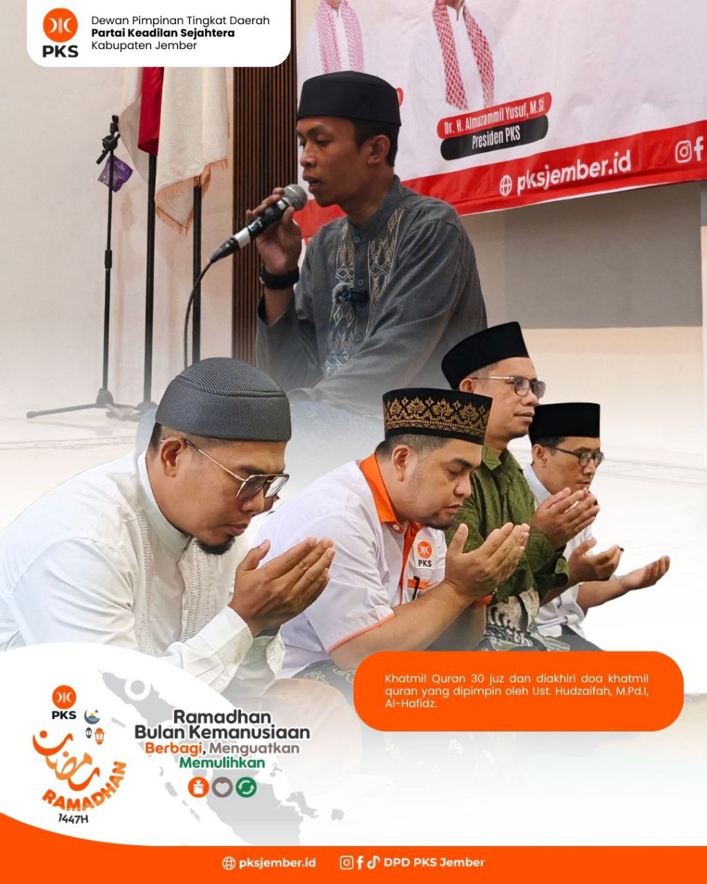 Peringati Nuzulul Qur’an, PKS Jember Salurkan 4.000 Paket Ramadan untuk Kader